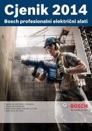 BOSCH električni alat plavi Cjenik 2014