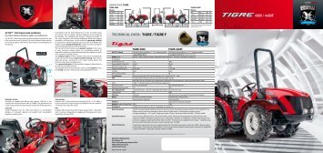 4000 / 4400F TECHNICAL DATA: TIGRE / TIGRE F - Royal-Kert Kft.