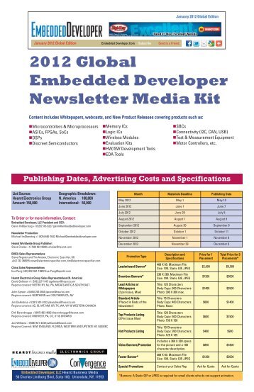 Embedded Developer Global Newsletter Media Kit May ...