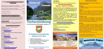 Fischereiordnung - Fischereiverein Berchtesgaden-KÃ¶nigssee e.V.