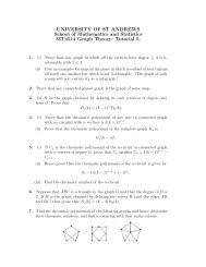 Tutorial 5. - University of St Andrews