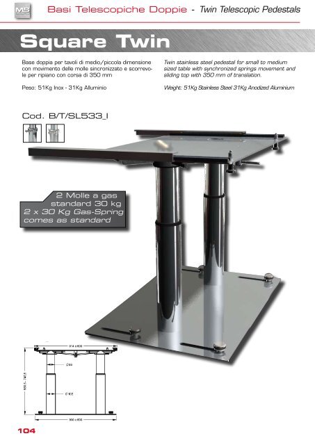 Basi Pedestals - Calibra Marine International