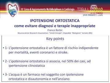 Ipotensione Ortostatica e Ipertensione Clinostatica - TigullioCardio