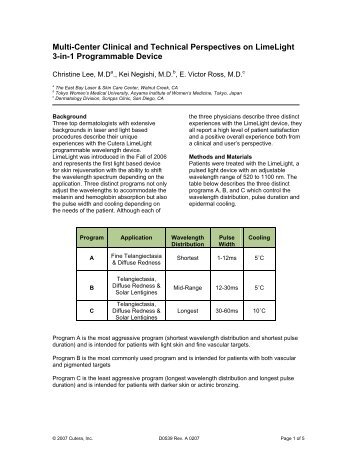 Limelight Multi-Center Study.pdf - LCRhea