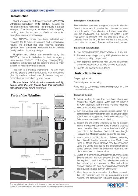 Medical PHC 2004 UN - PROTON Healthcare