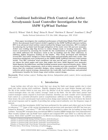 Combined Individual Pitch Control and Active Aerodynamic Load ...