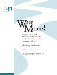 Water Matters! - Utton Transboundary Resources Center - University ...