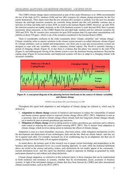 The impacts of climate change on australian - Sustainable Tourism ...