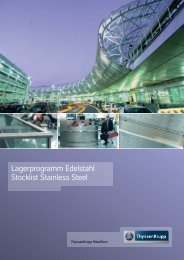 Lagerprogramm Edelstahl Stocklist Stainless Steel - ThyssenKrupp ...