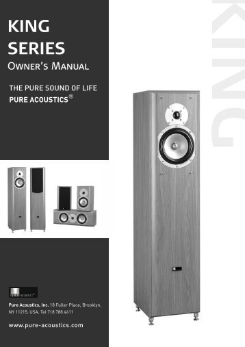 user's manual - Pure Acoustics, Inc.