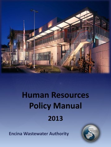 Human Resources Policy Manual - Encina Wastewater Authority