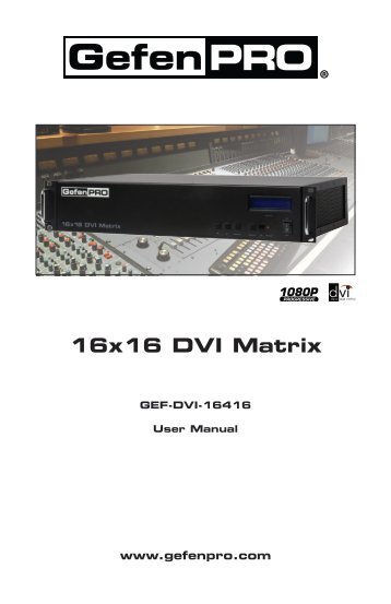 16x16 DVI Matrix - Gefen