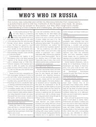 WHO'S WHO IN RUSSIA - Wine Business International