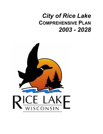 Comprehensive Plan 2003-2028 - City of Rice Lake