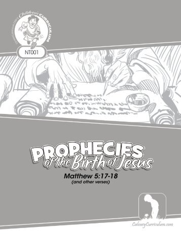 NT001 - Prophecies of the Birth of Jesus - Calvary Curriculum