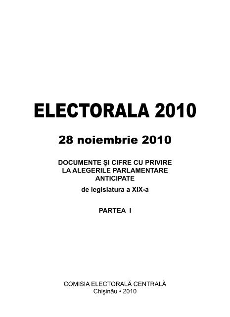 ELECTORALA 2010 - Comisia ElectoralÄ CentralÄ