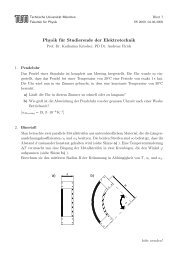 Physik fÃ¼r Studierende der Elektrotechnik - Technische UniversitÃ¤t ...