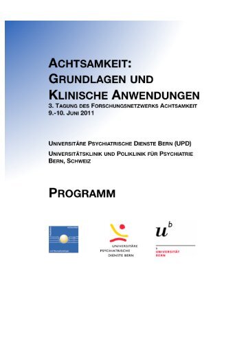 Programm zur Achtsamkeitstagung - UniversitÃ¤tsklinikum Freiburg