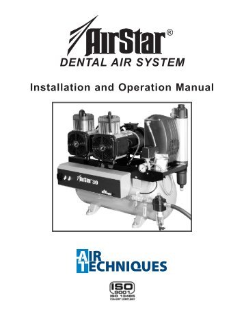 AirStar 10-70 Air Compressor - Operators Manual - Air Techniques ...