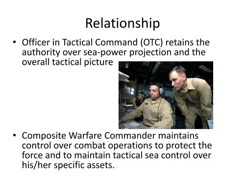 Composite Warfare Concept and Surface Warfare