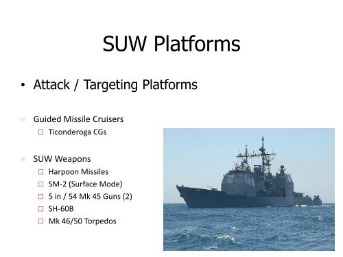 Composite Warfare Concept and Surface Warfare