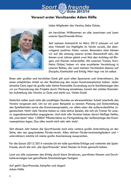 Sportfreunde-Echo 2013/14 - FC Sportfreunde Heppenheim