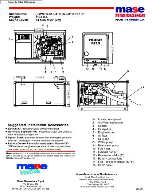 Mase Generator Wiring Diagram