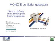 MONO Erschliessungssystem - Ingenieurbüro Röper