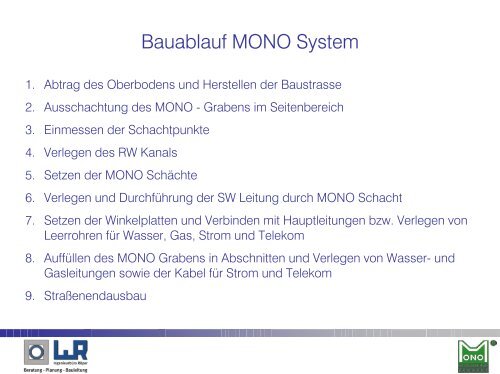 MONO Erschliessungssystem - Ingenieurbüro Röper