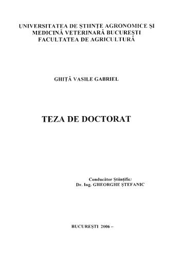 TEZA DE DOCTORAT - biblioteca-usamvb.ro