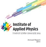 2011 - Institute of Applied Physics, Friedrich-Schiller University ...