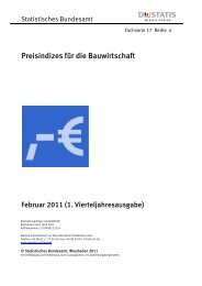 Preisindizes fÃ¼r die Bauwirtschaft - Fachserie 17 Reihe 4