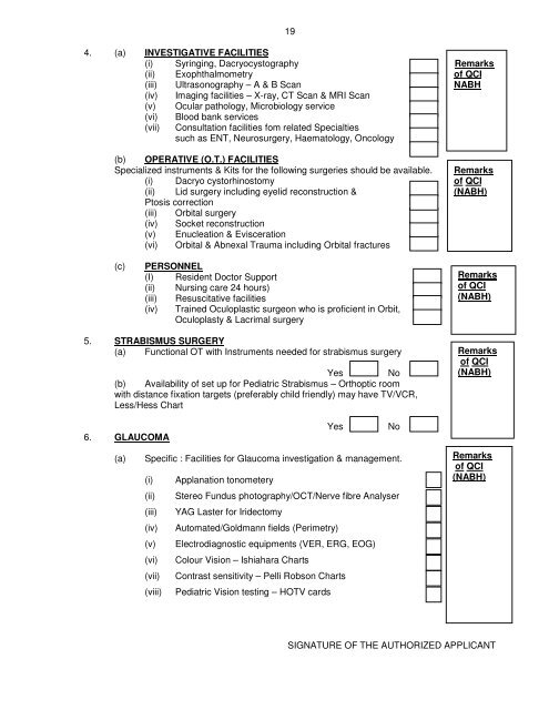 Empanelment of Eyes Care Centres - ECHS