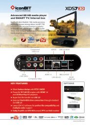 Advanced 3D HD media player and SMART TV/Internet box - iconBIT