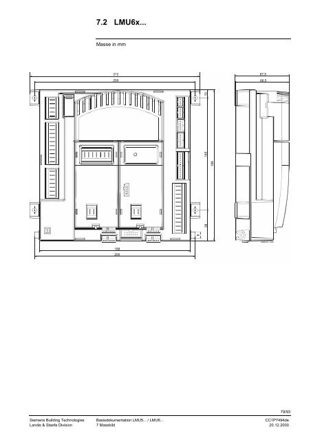 LMU5... / LMU6... Boiler Management Unit (BMU) Basisdokumentation