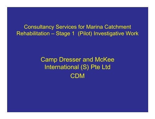 Camp Dresser And Mckee International S Pte Ltd Cdm Pub