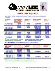 PRICE LIST May 2011 - RDM Industrial Services Ltd