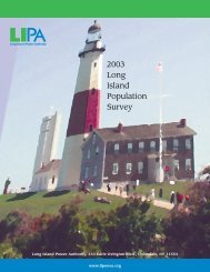 2003 Long Island Population Survey - Long Island Power Authority