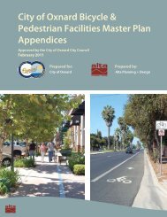 City of Oxnard - Bicycle and Pedestrian Master Plan Appendices