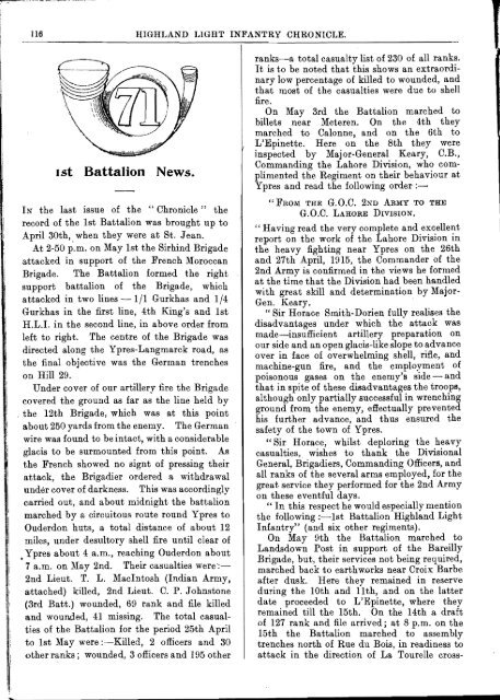 HLI Chronicle 1915 - The Royal Highland Fusiliers