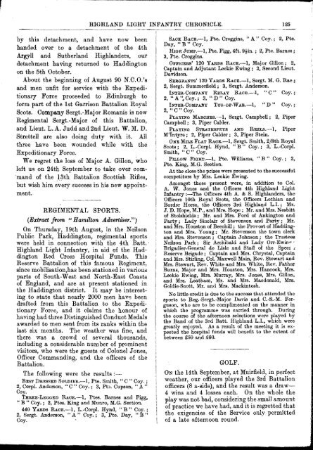 HLI Chronicle 1915 - The Royal Highland Fusiliers