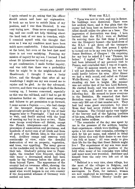 HLI Chronicle 1915 - The Royal Highland Fusiliers