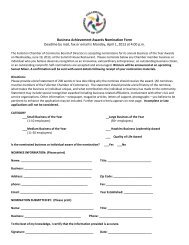 Nomination Form - Fullerton Chamber of Commerce