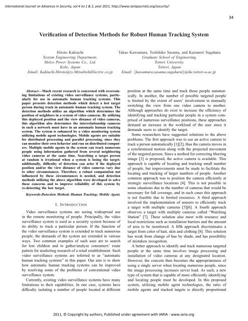 Fault Tolerance Framework using Model-Based - IARIA Journals