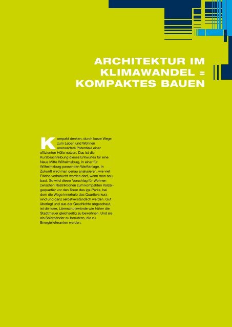 ARCHITEKTUR IM KLIMAWANDEL - IBA Hamburg