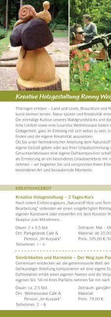 Katalog Kreativer Landurlaub - Naturpark ThÃ¼ringer Schiefergebirge ...