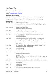 Curriculum Vitae including publication list - Geo-Engineering - TU Delft