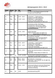 Jahresprogramm 2013 / 2014