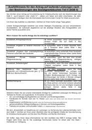 Antrag laufende Leistungen - Kommunales Center fÃ¼r Arbeit