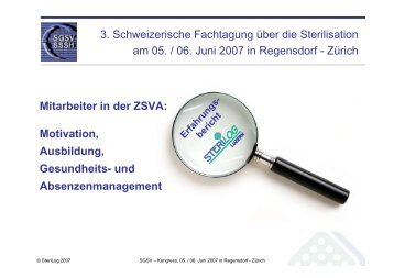 Mitarbeiter in der ZSVA